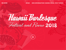 Tablet Screenshot of hawaiiburlesquefestival.com